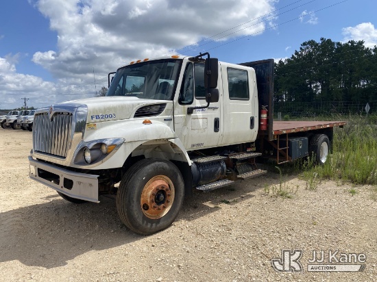 (Anacoco, LA) 2009 International 7400 Crew-Cab Flatbed/Dump Truck Runs, Moves & Dump Condition Unkno