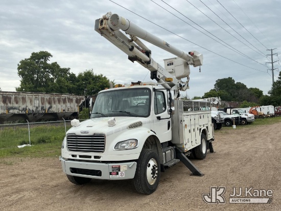 (Shakopee, MN) Altec L45M, Over-Center Material Handling Bucket Truck center mounted on 2013 Freight