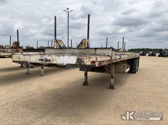 (Marion, TX) 1984 Lufkin T/A High Flatbed Trailer