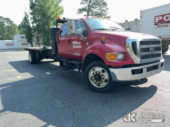 (Little Rock, AR) 2013 Ford F-650 Crew-Cab Flatbed Truck Runs & Moves