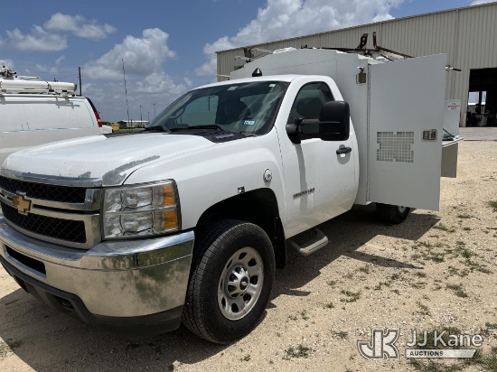 (Houston, TX) 2012 Chevrolet Silverado 3500HD Enclosed Service Truck Runs & Moves
