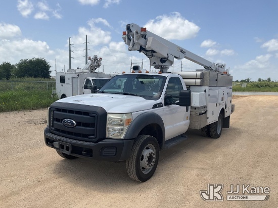 (Marion, TX) Altec 200A, Telescopic Non-Insulated Bucket Truck mounted behind cab on 2013 Ford F-450