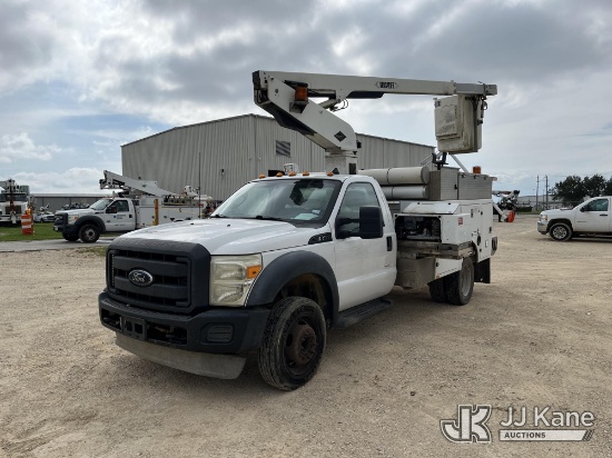 (Houston, TX) Versalift TEL29, Telescopic Non-Insulated Bucket Truck mounted behind cab on 2012 Ford