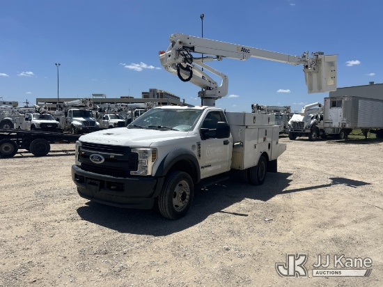 (Waxahachie, TX) Altec AT235, Articulating & Telescopic Non-Insulated Bucket Truck mounted behind ca