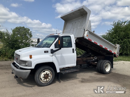 (South Beloit, IL) 2008 GMC C4500 Dump Truck Runs, Moves, & Operates) (Engine Performance Concerns,
