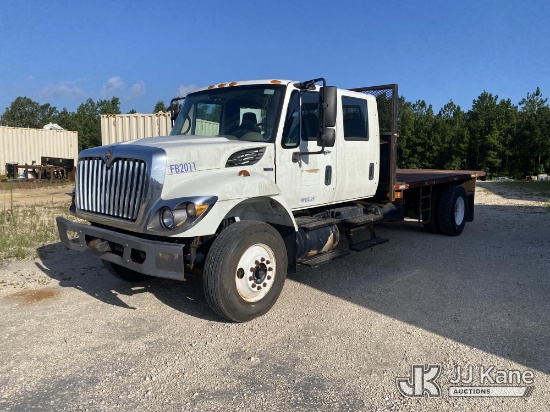 (Anacoco, LA) 2011 International 7400 Crew-Cab Flatbed/Dump Truck Runs, Moves & Dump Condition Unkno