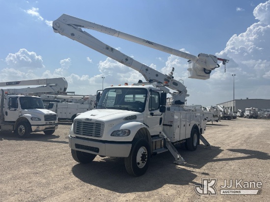 (Waxahachie, TX) Altec AA55-MH, Material Handling Bucket Truck rear mounted on 2019 Freightliner M2