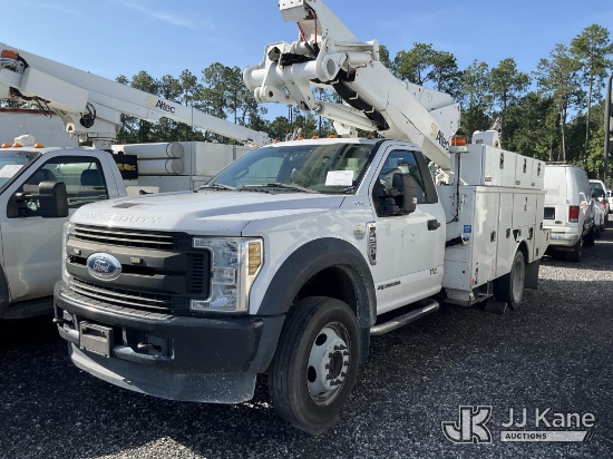 (Hammond, LA) Altec AT48M, Articulating & Telescopic Material Handling Bucket Truck center mounted o