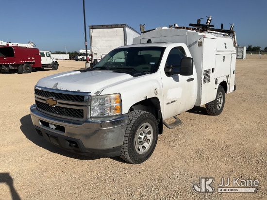 (Marion, TX) 2013 Chevrolet Silverado 3500HD Enclosed Service Truck Runs & Moves