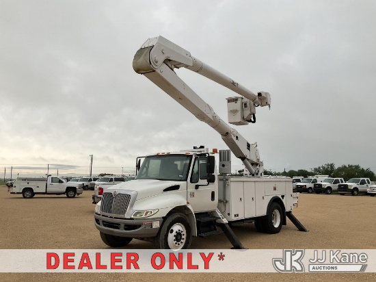 (Marion, TX) Altec AA755-MH, Articulating & Telescopic Material Handling Bucket Truck rear mounted o
