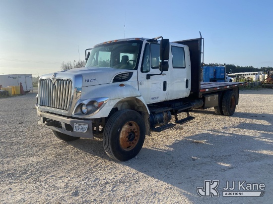 (Anacoco, LA) 2011 International 7400 Flatbed/Dump Truck Runs & Moves) (PTO Not Engaging, Dump Condi
