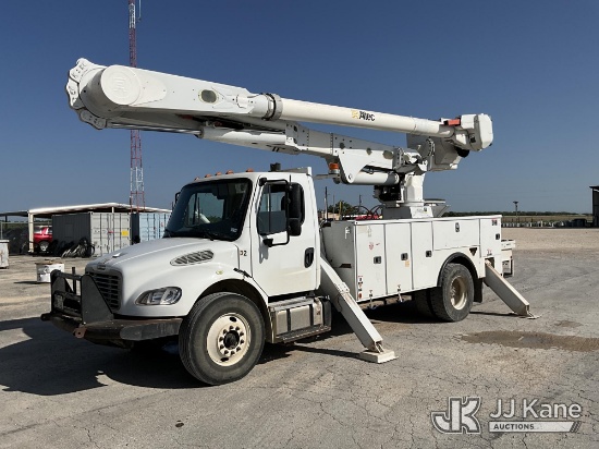 (Coleman, TX) Altec AM55-E, Over-Center Material Handling Bucket Truck rear mounted on 2017 Freightl