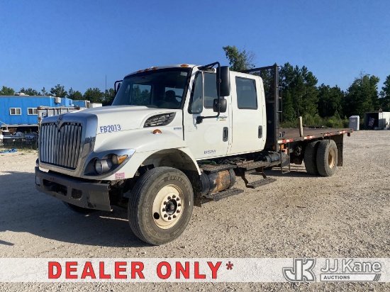 (Anacoco, LA) 2011 International 7400 Crew-Cab Flatbed/Dump Truck Runs, Moves & Dump Condition Unkno