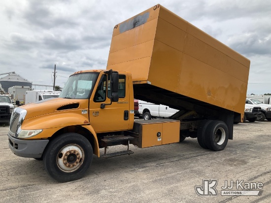 (South Beloit, IL) 2007 International Durastar 4300 Chipper Dump Truck Runs, Moves, & Dump Operates)