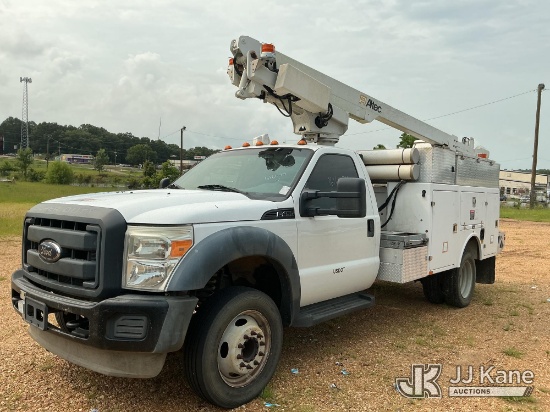 (Byram, MS) Altec AT200A, Telescopic Non-Insulated Bucket Truck mounted behind cab on 2012 Ford F-45