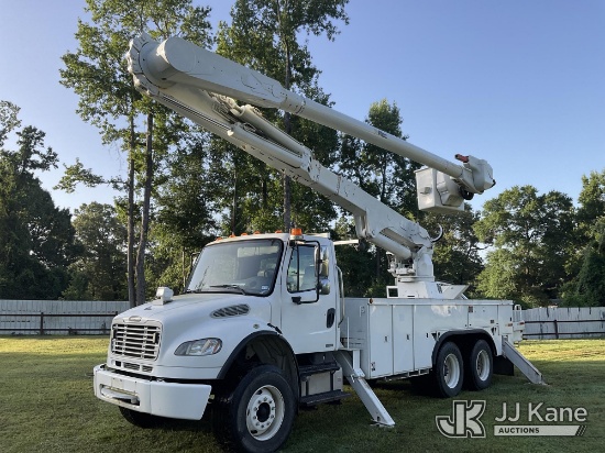 (Livingston, TX) Altec AM60E-MH, Over-Center Material Handling Bucket Truck rear mounted on 2008 Fre