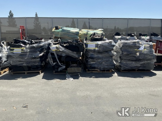 (Jurupa Valley, CA) (4 Pallets) Car Interior Seats (Used) NOTE: This unit is being sold AS IS/WHERE