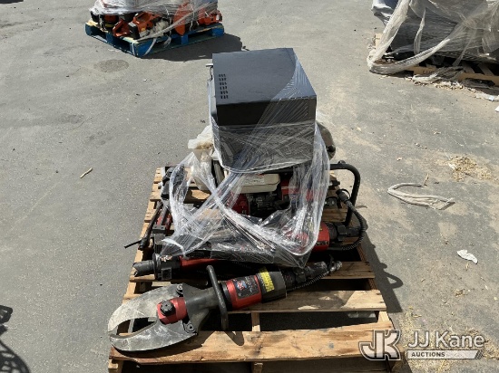 (Jurupa Valley, CA) Pallet of Jaws of life tools (Used) NOTE: This unit is being sold AS IS/WHERE IS