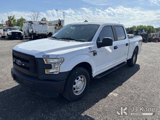 (Plymouth Meeting, PA) 2016 Ford F150 4x4 Crew-Cab Pickup Truck Runs & Moves