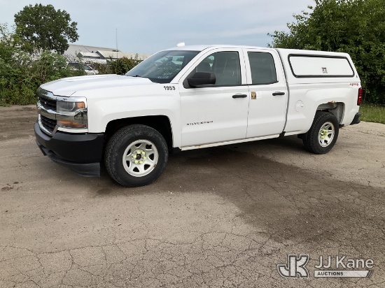 (South Beloit, IL) 2016 Chevrolet Silverado 1500 Work Truck Double Cab Pickup Truck Runs & Moves) (C