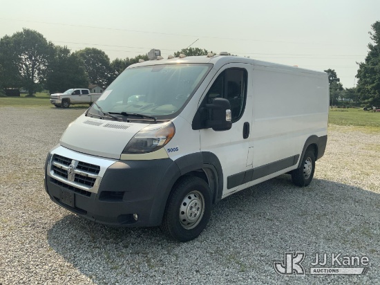 (Ashland, OH) 2016 RAM Promaster 1500 Low Roof Tradesman 136-in. WB Cargo Van Runs & Moves) (Brake S