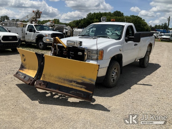 (Charlotte, MI) 2012 GMC Sierra 2500HD Work Truck Long Box Pickup Truck Runs & Moves) (Plow Operates