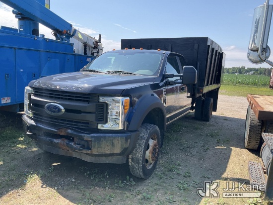 (Charlotte, MI) 2017 Ford F-450 SD SuperCab DRW Crew-Cab Dump Truck Not Running, Condition Unknown)