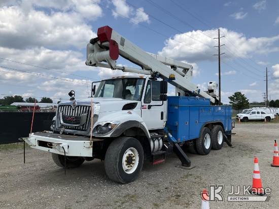 (Charlotte, MI) HiRanger TL60, Articulating & Telescopic Material Handling Bucket Truck center mount