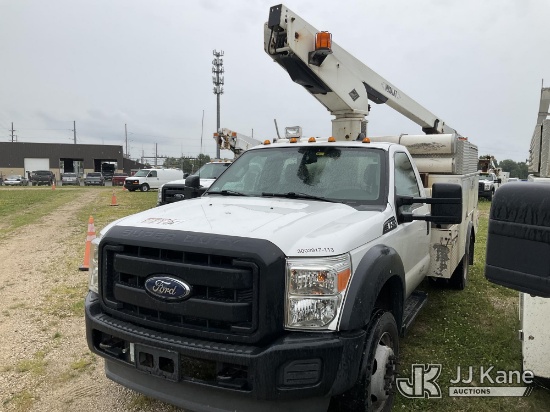 (Charlotte, MI) Versalift TEL29N-03, Telescopic Non-Insulated Bucket Truck mounted behind cab on 201