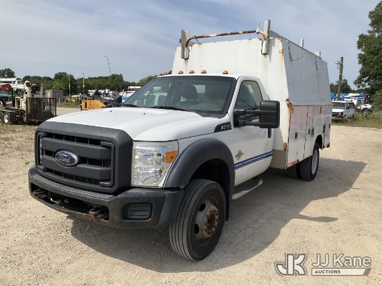(Charlotte, MI) 2014 Ford F-550 Regular Cab DRW Enclosed Service Truck Runs & Moves