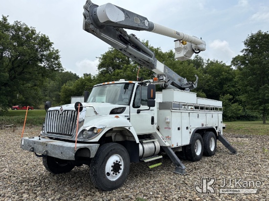(Cuba, NY) Altec AM55E, Over-Center Material Handling Bucket Truck rear mounted on 2013 Internationa