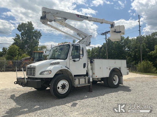 (Fort Wayne, IN) HiRanger LT40, Articulating & Telescopic Bucket Truck mounted behind cab on 2013 Fr