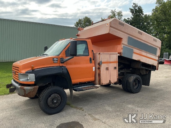 (Neenah, WI) 2006 GMC C5C042 Chipper Dump Truck Runs, Moves & Dump Operates)(Corrosion)(Seller State