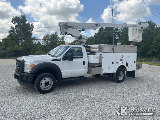 (Fort Wayne, IN) Altec AT200A, Telescopic Bucket Truck mounted behind cab on 2012 Ford F-450 SD Regu