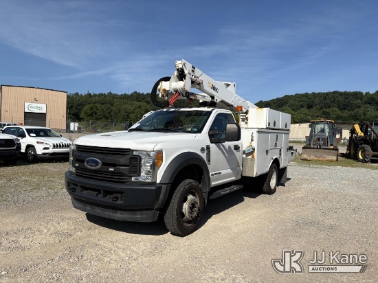 (Smock, PA) Altec AT37G, Articulating & Telescopic Bucket Truck mounted behind cab on 2017 Ford F550