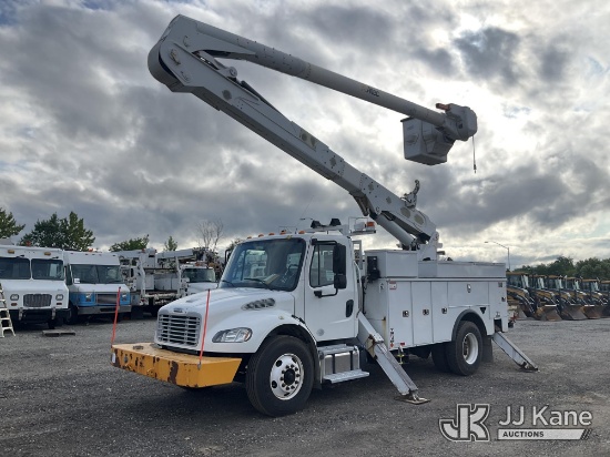 (Plymouth Meeting, PA) Altec AN55EOC, Material Handling Bucket Truck rear mounted on 2017 Freightlin