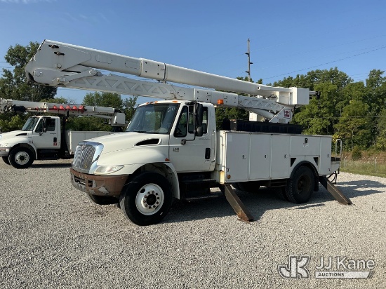 (Fort Wayne, IN) Terex HRX-55, Material Handling Bucket Truck rear mounted on 2007 International 430