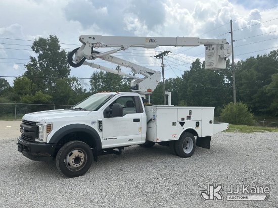 (Fort Wayne, IN) Altec AT40G, Articulating & Telescopic Bucket Truck mounted behind cab on 2019 Ford