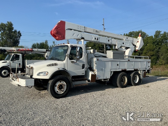(Fort Wayne, IN) Altec A55OC-E68, Material Handling Elevator Bucket Truck rear mounted on 2007 Freig