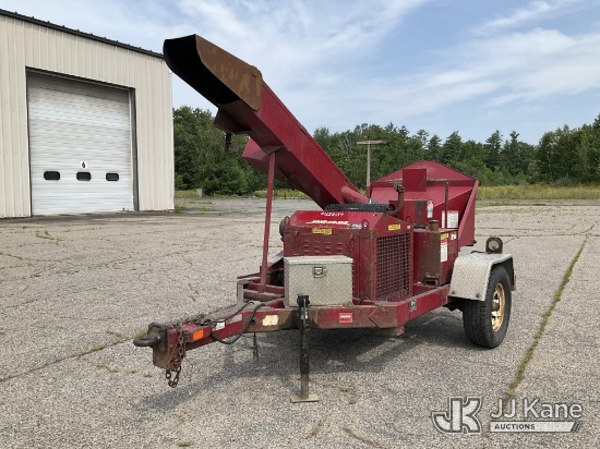 (Wells, ME) 2019 Bandit Industries 1690 Chipper (12in Drum), trailer mtd. Non-Titled) (Runs, Hours U