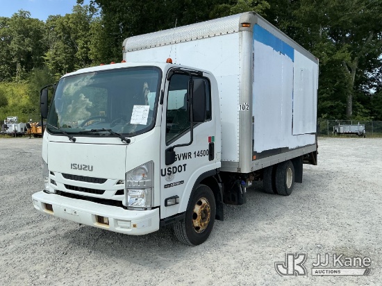 (Shrewsbury, MA) 2016 Isuzu NPR Van Body Truck Runs & Moves) (Dash Warning Indicators On