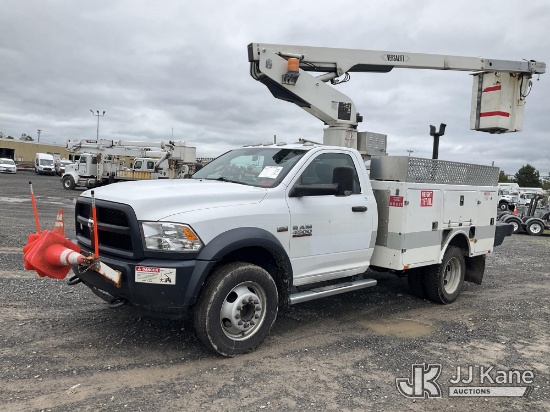 (Rome, NY) Versalift TEL29N-3, Telescopic Non-Insulated Bucket Truck mounted behind cab on 2016 RAM