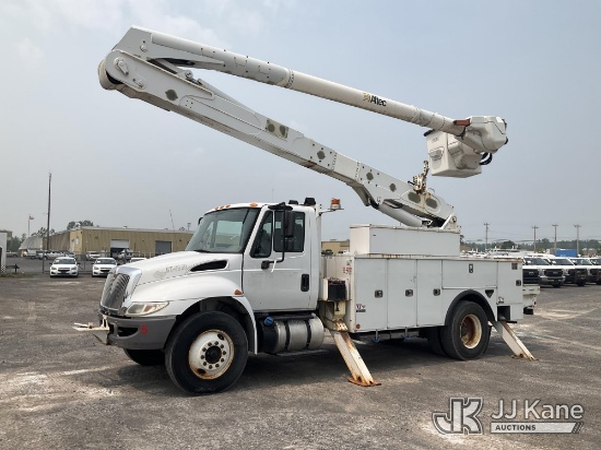 (Rome, NY) Altec AA55E-MH, Material Handling Bucket Truck rear mounted on 2016 International 4300 Ut