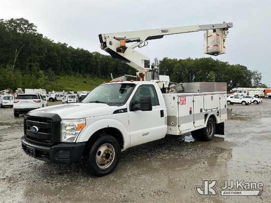 (Shrewsbury, MA) Versalift TEL29N-03, Telescopic Non-Insulated Bucket Truck mounted behind cab on 20