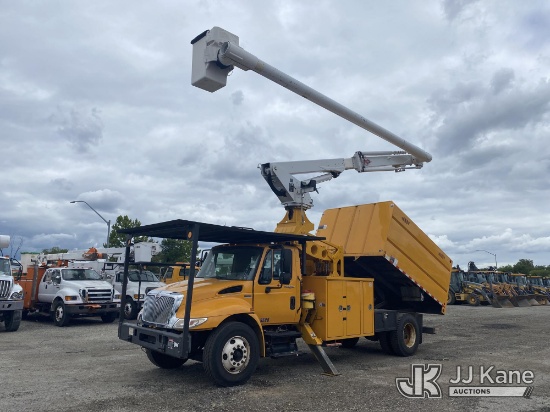 (Plymouth Meeting, PA) Altec LR756-E66, Over-Center Elevator Bucket Truck mounted behind cab on 2014