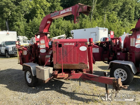 (Shrewsbury, MA) 2014 Bandit Industries 200XP Chipper (12in Disc), trailer mtd. Non-Titled) (Runs