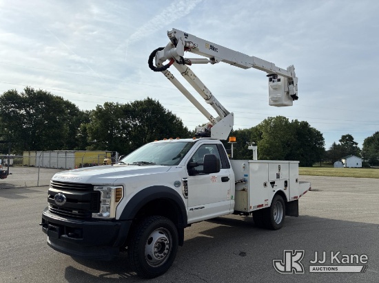 (Ashland, OH) Altec AT37G, Articulating & Telescopic Bucket Truck mounted behind cab on 2019 Ford F5