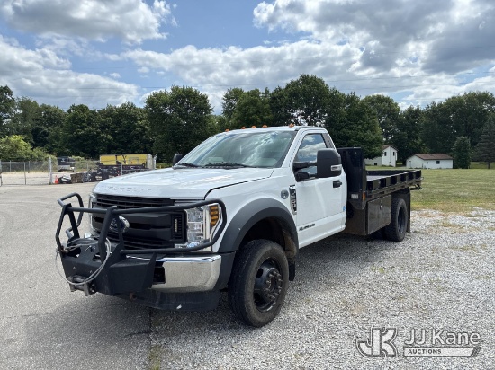 (Ashland, OH) 2019 Ford F550 4x4 Flatbed Truck Not Running, Condition Unknown) (Seller States: Brake