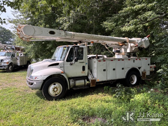 (South Windsor, CT) Altec AM55-MH, Over-Center Material Handling Bucket Truck rear mounted on 2014 I