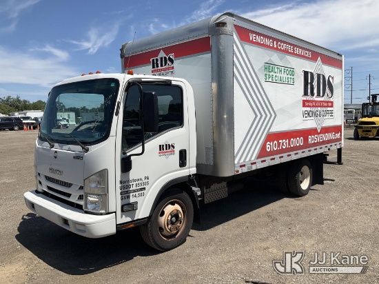 (Plymouth Meeting, PA) 2016 Isuzu NPR HD Van Body Truck Runs & Moves) (Dash Warning Indicators On